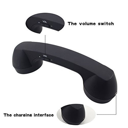 Enjoy-Unique - Retro Wireless Bluetooth Headset with Microphone and Speaker, Compatible with iPhone, Android, and Other Smartphones