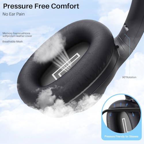 AMZ - Bluetooth 5.2 Hybrid Active Noise Cancelling Headphones