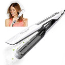Experience sleek, straight hair with the CkeyiN Extra Wide 44mm Hair Straightener featuring a digital LCD display and advanced ion technology for smooth results.