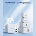 Aioneus - 40W Fast USB C Charger, 4 Ports, PD 3.0, Compatible with iPhone & Samsung