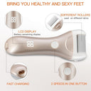 Wolady - Waterproof Electric Foot Callus Remover Kit, Rechargeable & Effective