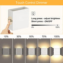Lightess - Rechargeable LED Wall Sconce with Touch Control, Up Down Design