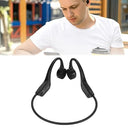 Plyisty - Bone Conduction Headphones, Bluetooth, IP56 Waterproof, Built-in Mic