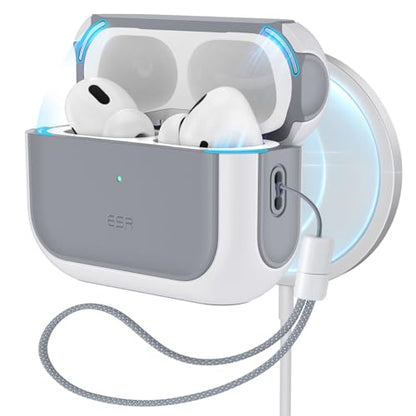 ESR - AirPods Pro 2nd Gen Case with HaloLock, MagSafe Compatible, White