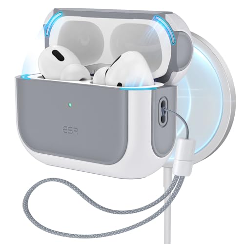 ESR - AirPods Pro 2nd Gen Case with HaloLock, MagSafe Compatible, White