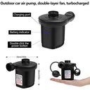 Czemo - Portable Electric Air Pump with USB Charging, 3 Nozzles, Quick Inflation