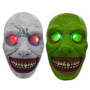May Healthbeauty - Halloween Horror Exorcist Mask, White Face, Demon Design, Green or Grey Options
