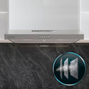 Cecotec 60 cm Wide Bolero Flux CM 602200 Stainless Steel Hood - High Suction Power