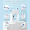 Fivangin - Mini Portable Air Cooler with 5 Wind Speeds, 7 LED Lights, 8H Timer