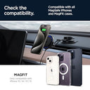 Spigen - MagSafe Car Mount Charger with Heat Dissipation & Noise Prevention for iPhone 15