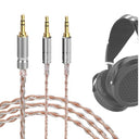 Geekria Apollo Copper Silver Braid Cable for HIFIMAN Headphones