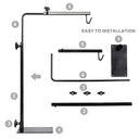 Aiicioo - Adjustable Reptile Lamp Stand with Heat Fixture Hanger and Floor Holder