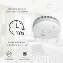 Elro - FS1801 Smoke Detector 4-Pack | 10-Year Sensor | EN14604 Compliant