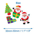 Baker Ross - Jolly Santa Foam Stickers, Pack of 200, Perfect for Kids' Crafts