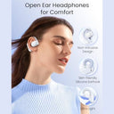 Capoxo - Open Ear Headphones with 80Hrs Playtime, IPX7 Waterproof, Bluetooth 5.3