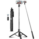 Selfieshow 180 cm Tripod Stand & Selfie Stick with Remote, Black
