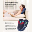 Alljoy - Cordless Shiatsu Back Massager with Heat, Deep Tissue Relief, Portable Design