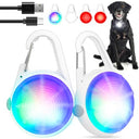 Shop Medt's LED Rechargeable Dog Collar Lights, perfect for night walks and camping. Features RGB colors and a super bright design for safety. Keywords: dog lights, LED collar lights, rechargeable