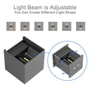 K-Bright - 7W Adjustable Beam Angle LED Wall Light, Waterproof IP65, 3000K Warm White