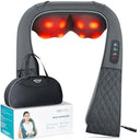Experience ultimate relaxation with the Alljoy Shiatsu Neck Massager featuring heat, 3D deep kneading, and a portable design. Perfect gift for anyone!