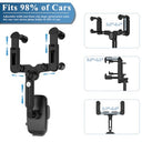 Jdhdl - Rotatable Rear View Mirror Phone Holder, Compatible with 4-7 Inch Phones