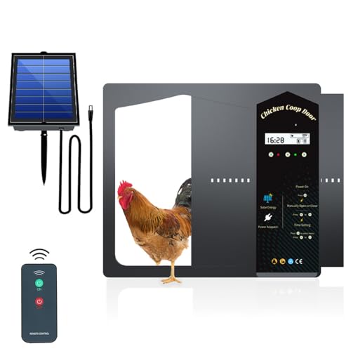 Pinch - Solar Powered Automatic Chicken Coop Door Opener with Remote Control
