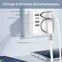 Hoppac - French to UK Plug Adapter, Type G, Compatible with Europe & Schuko