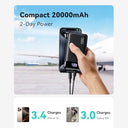 IniU - 22.5W Fast Charging Power Bank, 20000mAh, USB C, LED Display