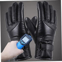 Veesper - Heated Electric Gloves, USB Touchscreen, Waterproof Leather, Thermal Insulation