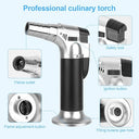 Ctdmj - Refillable Culinary Butane Torch with Double Fire & Adjustable Flame