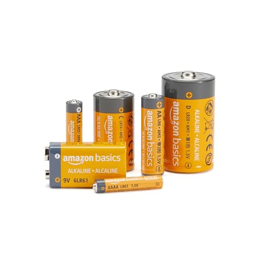 Amazon Basics - 48-Pack AA Alkaline Batteries, 1.5V, 10-Year Shelf Life