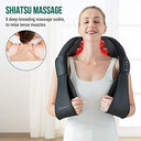 Snailax - Shiatsu Neck and Back Massager with Heat, Deep Kneading Relief