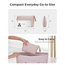 Bagsmart - Elegant Small Cosmetic Bag, Waterproof Makeup Organizer, Zipper Pouch, Great Gift for Women
