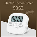 Rmjv - Magnetic Countdown Timer with Loud Alarm, Large LED Display, Back Stand