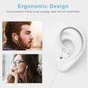Intra - 2 Pack USB C Earphones with Mic, Volume Control, Compatible with Samsung Galaxy S24/S23/S22