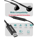 DUKABEL USB Wired Earbuds with mic and volume control, designed for gaming and office use.