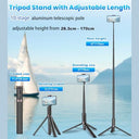 Toneof - 170cm Selfie Stick Tripod with Wireless Remote, Portable & Lightweight