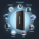 External - 2TB USB Ultrathin Metal Portable Hard Drive for Mac & PC