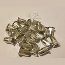 Alab - 100 PCs 10-32 Aluminum Flange Nutserts, Durable Rivet Nuts, Silver Finish