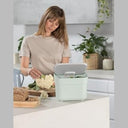 Curver - 5L Compost Bin with Wall Bracket, 100% Recycled, Space-Saving Design