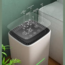 Tukima - Silent 1.6L Electric Air Dehumidifier with 7 Colorful LEDs & Timer