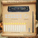 Ftjkgh - Pack of 12 Floating LED Candles with Remote, Battery Operated, Flickering Effect