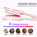 Großcat - 32mm Curling Iron for Deep Waves, Adjustable Temperature, Pink
