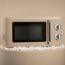 Cecotec - ProClean 3010 Retro Beige Microwave, 20L, 700W, 6 Power Levels