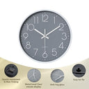 Surpn - Silent Non-Ticking 8-Inch Wall Clock, Battery Operated, Modern Design