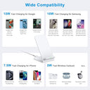 Sidpro - 15W Fast Wireless Charger Stand for Google Pixel & Samsung Galaxy