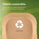 Cecotec Air Fryer Paper Pack - Compatible With 5-6.5 Quart Fryers - Easy Cleanup