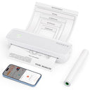 MUNBYN Portable Wireless Thermal Printer - Bluetooth, Inkless, Travel-Friendly