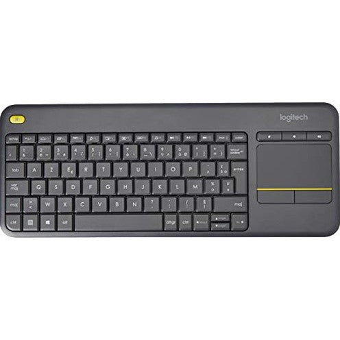 Logitech - K400 Plus Wireless Touch TV Keyboard With Touchpad, AZERTY Layout