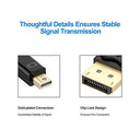 Rankie - Mini DisplayPort to DisplayPort Cable, 1.8m, High-Resolution, Black